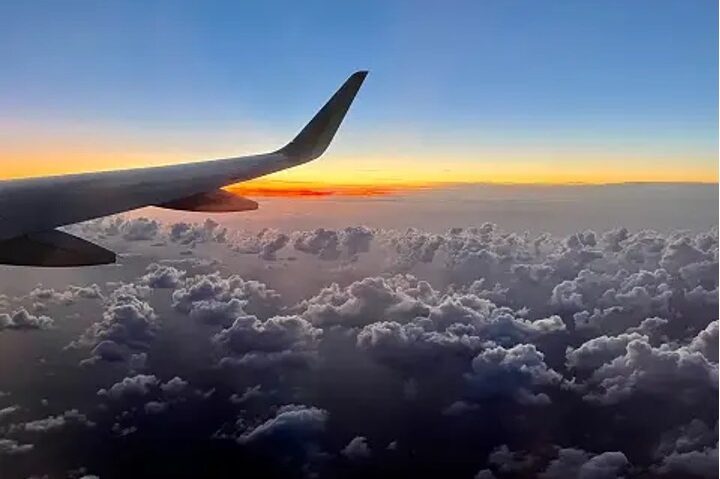 Flying above the clouds