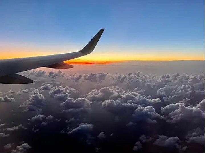 Flying above the clouds