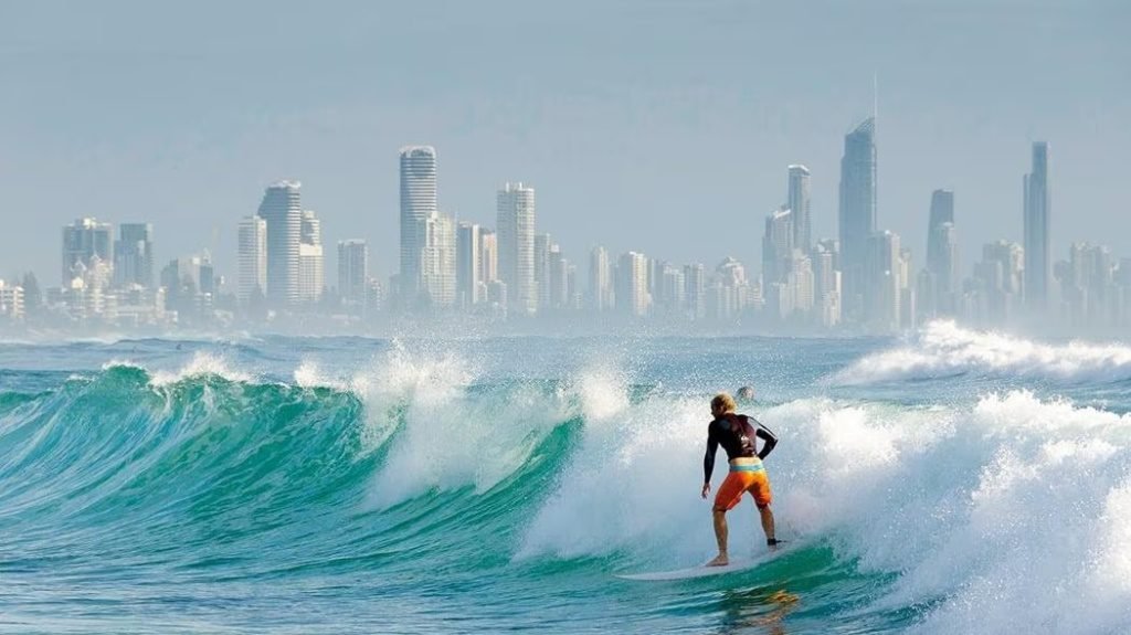 Person surfing in Gold_Coast