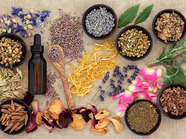 set of Natural remedies to treat ailments in the best way